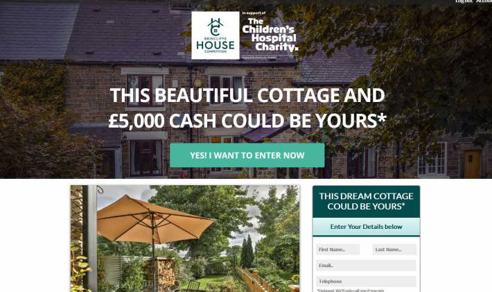 Win a Stone Cottage near to Sheffield and Peak District