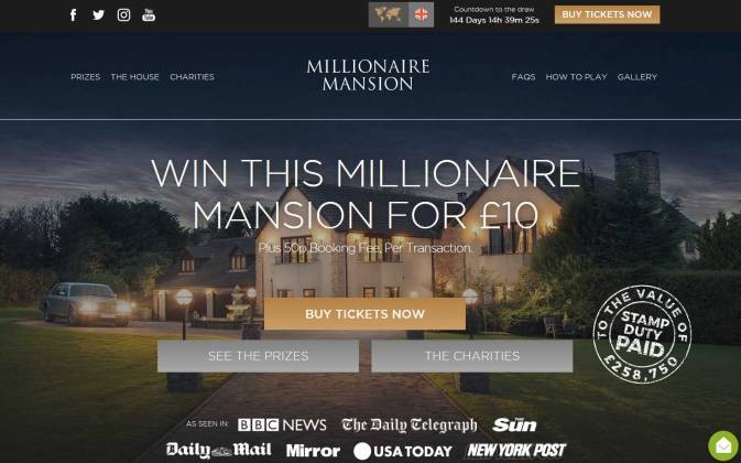 Win a Mansion and 10 acre estate in Devon