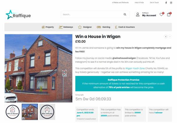 Win a Modernised End of Terrace House in Wigan