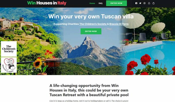 Win an Amazing Villa with Pool in Tuscany Near Lucca